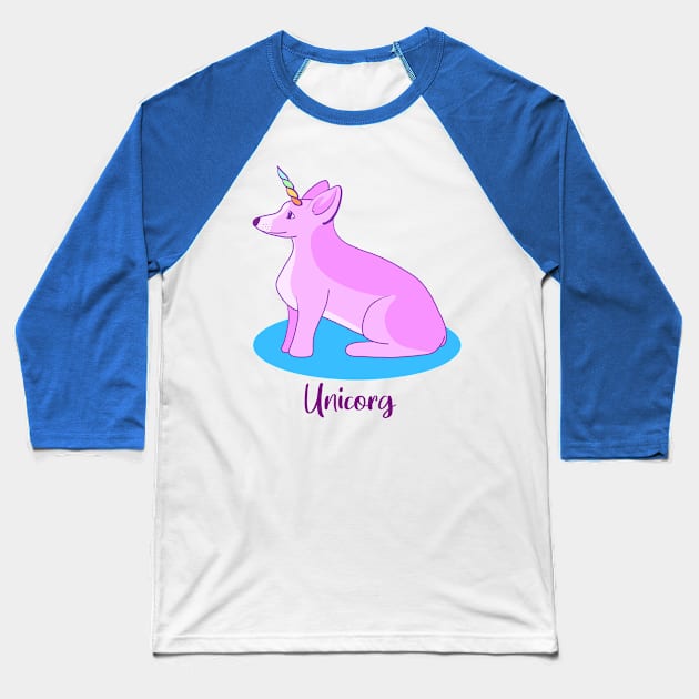 Unicorg Baseball T-Shirt by KelseyLovelle